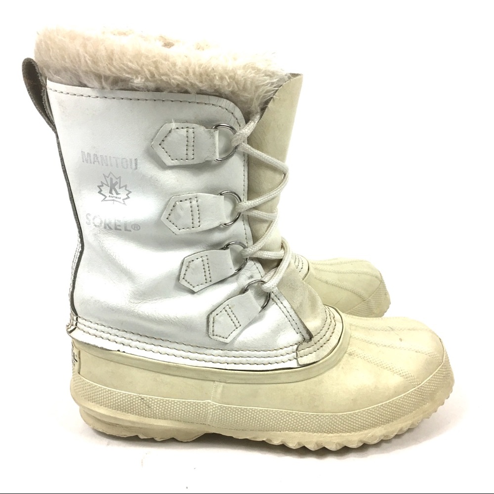 Sorel Manitou Boots White Size 7
